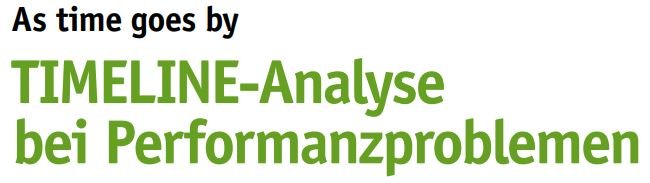TIMELINE-Analyse bei Performanzproblemen