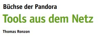 Tools aus dem Netz