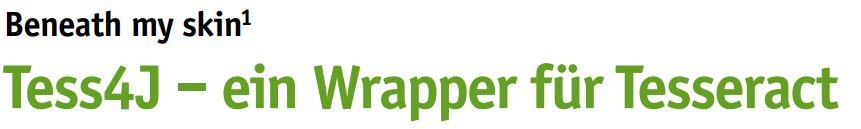 Tess4J – ein Wrapper für Tesseract