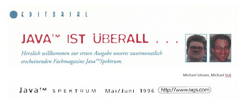 Editorial Java Spektrum 1996