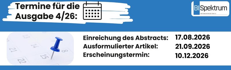 Banner Call for Article - BI-SPEKTRUM Ausgabe 4/26