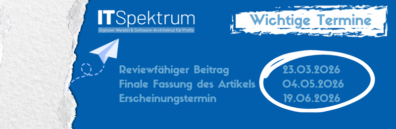 Banner zum Call for Article der IT Spektrum 4/2026