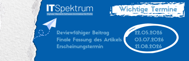 Banner Call for Article IT Spektrum 5/25