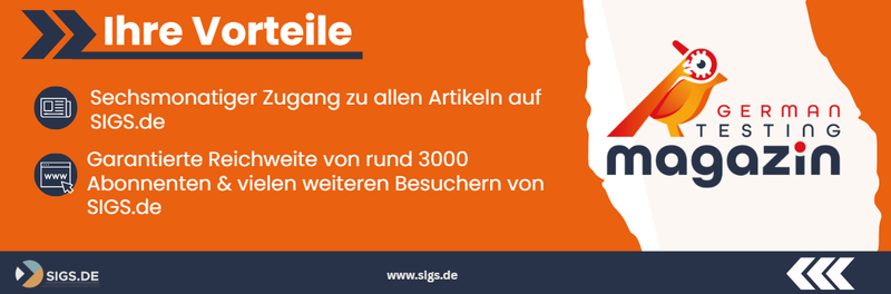 Vorteile German Testing Magazin