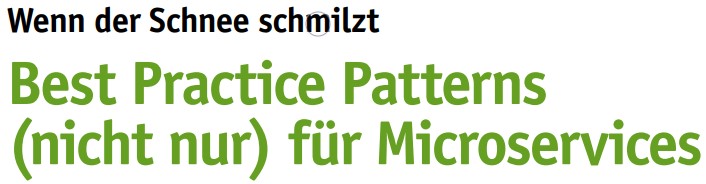 Best Practice Patterns (nicht nur) für Microservices