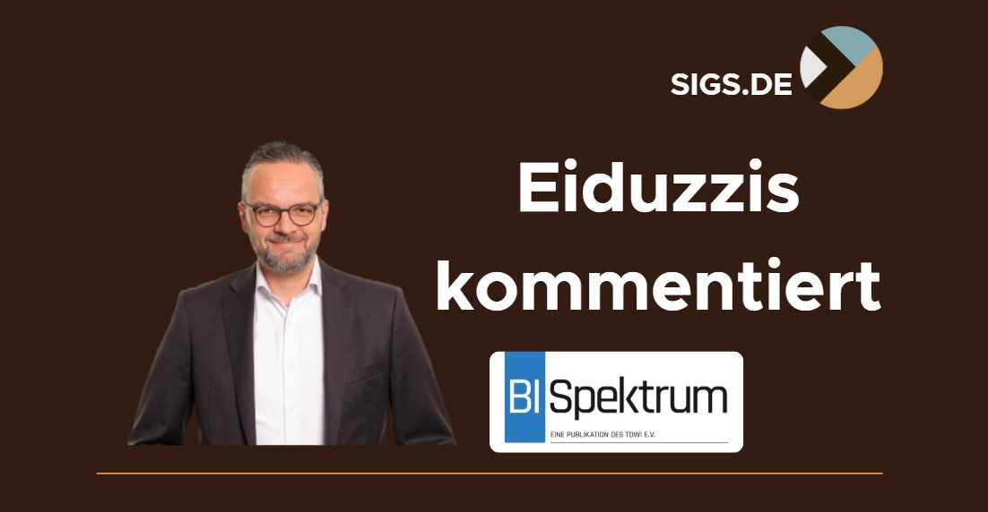 Eiduzzis kommentiert: Daten sichern heißt: Zugänge gestalten