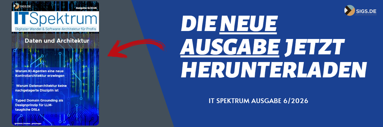 Banner neue Ausgabe IT Spektrum 6/26 Download PDF