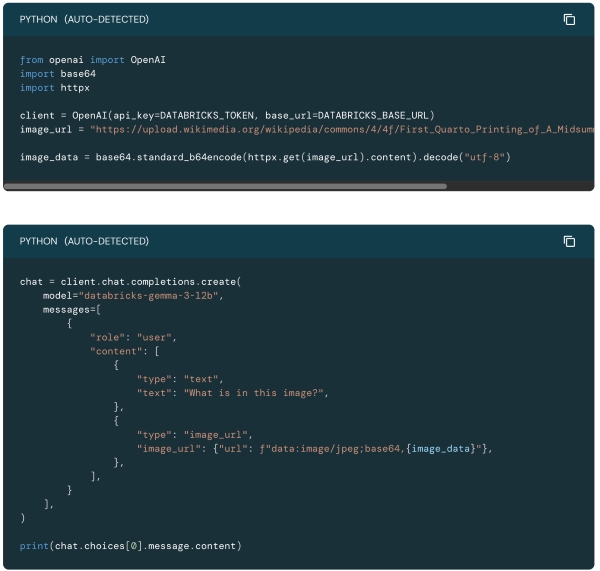 Ein Gemma und Python Code Beispiel